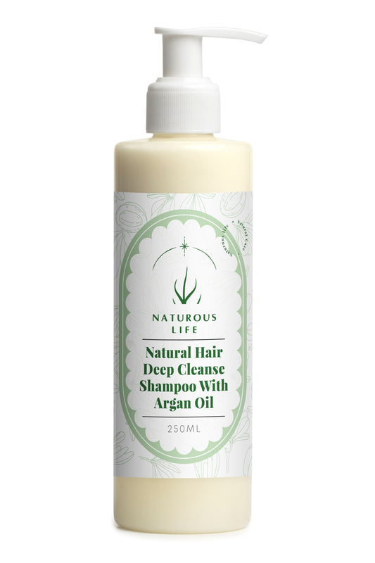 Natural Hair Deep Cleanse Shampoo With Argan Oil